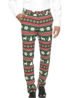 "Festive Green" Weihnachtsanzug - Opposuits -Cosplay Kleidung anzug feierliches grun opposuit fur manner 2