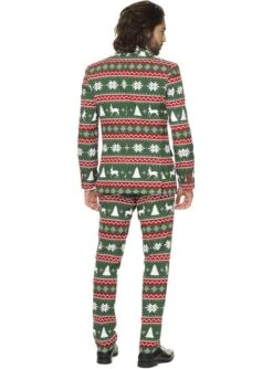 "Festive Green" Weihnachtsanzug - Opposuits -Cosplay Kleidung anzug feierliches grun opposuit fur manner 3