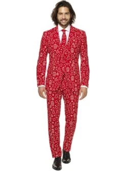 "Iconicool" Weihnachtsanzug Rot - Opposuits