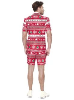 "Wonderland" Weihnachtsanzug Rot - Opposuits (Sommer Kollektion) -Cosplay Kleidung anzug winter wonderland sommer edition opposuit fur manner 2
