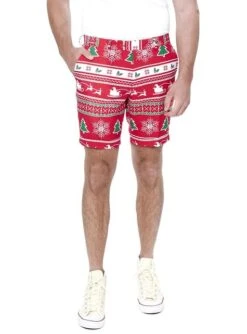 "Wonderland" Weihnachtsanzug Rot - Opposuits (Sommer Kollektion) -Cosplay Kleidung anzug winter wonderland sommer edition opposuit fur manner 3