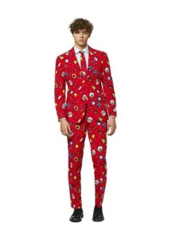 "Dapper Decorator" Weihnachtsanzug Rot - Opposuits