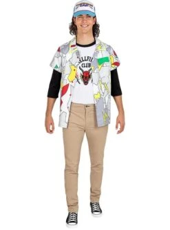 Dustin Stranger Things 4 Kostüm - Official Netflix -Cosplay Kleidung dustin stranger things 4 kostum official netflix 2