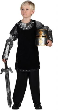 Ritter (Oberteil) Schwarz/silber -Cosplay Kleidung ka10020 1