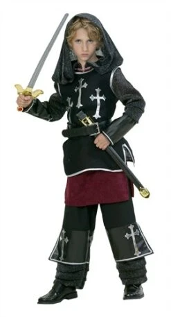 Ritter Luxus 3-tlg(kutte,überwurf Mit Kapuze,hose)