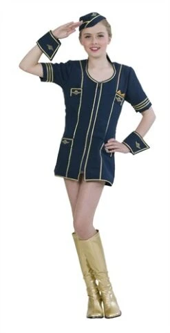 Stewardess (2-tlg) Kleid,Haube