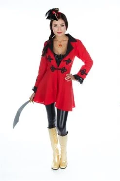 Piraten Jacke Rot