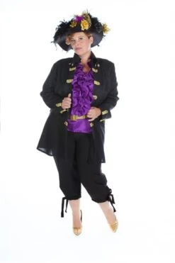 Jacke Schwarz/gold -Cosplay Kleidung ka2046 l