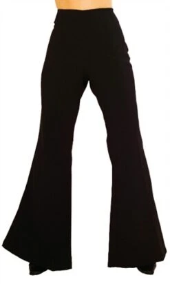 Hose Der 70'er Schwarz(Frau)