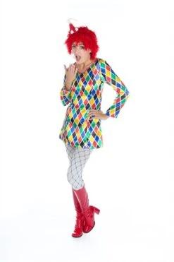 Kleid Clown Pastell