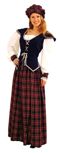 Schottin Scarlet (Oberteil/Rock/Mütze)