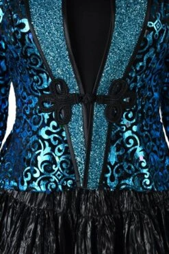 Jacke Glamour Türkis -Cosplay Kleidung ka2558 4