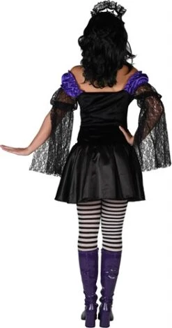 Kleid Skelett Lila/schwarz -Cosplay Kleidung ka2564 1