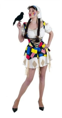 Sexy Vogelscheuche (2-tlg) Kleid,Kopftuch