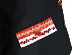 Jacke Fantasy Schwarz (Dame) -Cosplay Kleidung ka2718 3