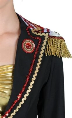 Jacke Fantasy Schwarz (Dame) -Cosplay Kleidung ka2718 4