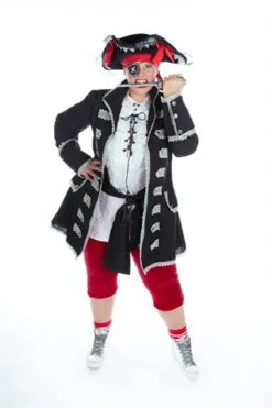 Piratin Luxus (Hose, Bluse Mit Schärpe, Jacke) -Cosplay Kleidung ka2785 l