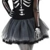 Halloween Kleid Skelett