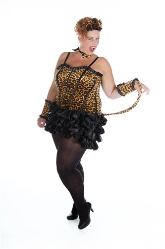 Sexy Tigerkatze (Kleid, Fliege, Haarreif, Manchetten) 3 Sexy Tigerkatze (Kleid, Fliege, Haarreif, Manchetten) – Bild 3