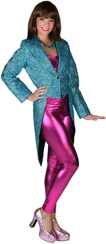 Frack Lurex Hell Türkis