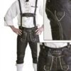 Lederhose Braun Oktoberfest (geschmeidiges Leder)