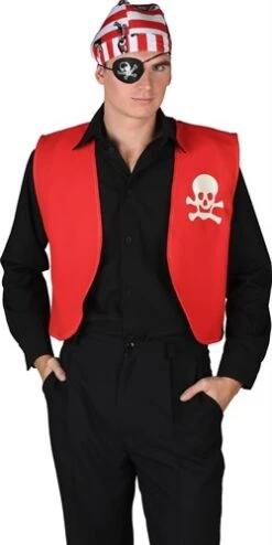 Weste Pirat Rot -Cosplay Kleidung ka7044 1