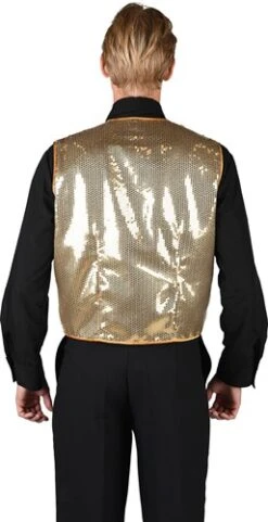 Paillettenweste Luxus Gold -Cosplay Kleidung ka7064 1