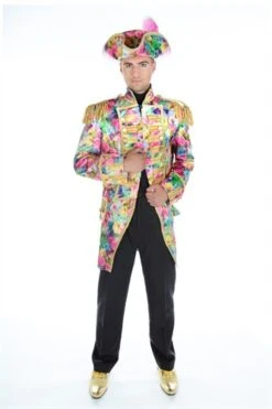 Jacke Blume Bunt Gold