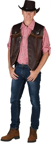 Weste Cowboy Braun