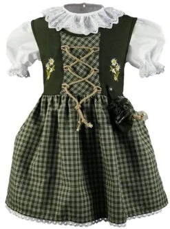 Kinderdirndl Oktoberfest Grün