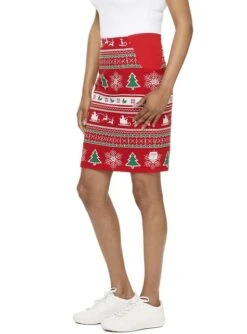 "Wondergirl" Weihnachtsanzug Rot Für Damen - Opposuits -Cosplay Kleidung kostum winter wondergirl opposuit fur frauen 2