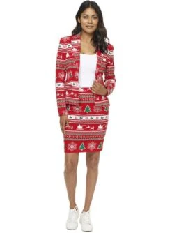 "Wondergirl" Weihnachtsanzug Rot Für Damen - Opposuits