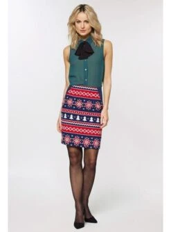 "Nordic Noelle" Weihnachtsanzug Blau Für Damen - Opposuits -Cosplay Kleidung nordic noelle opposuits anzug fur damen 2