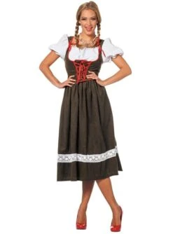 Oktoberfest Dirndl Lang Für Damen