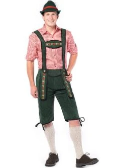 Oktoberfest Lederhose Grün Für Herren