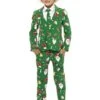 "Santaboss" Weihnachtsanzug Grün Für Jungen - Opposuits