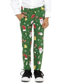"Santaboss" Weihnachtsanzug Grün Für Jungen - Opposuits -Cosplay Kleidung santaboss opposuits anzug fur jungen 2