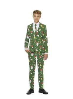 "Santababe" Weihnachtsanzug Grün Für Jugendliche - Opposuits
