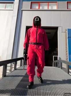 Squid Game Maske Mit Quadrat - Offiziell Netflix -Cosplay Kleidung squid game maske mit quadrat offiziell netflix 7