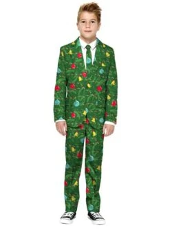 Weihnachtsanzug Mit Weihnachtsbäume Für Kinder - Suitmeister