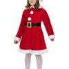Weihnachtsfrau Kostüm Deluxe Für Mädchen
