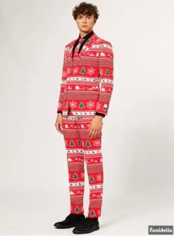 "Wonderland" Weihnachtsanzug Rot - Opposuits -Cosplay Kleidung winter wonderland opposuit anzug 2