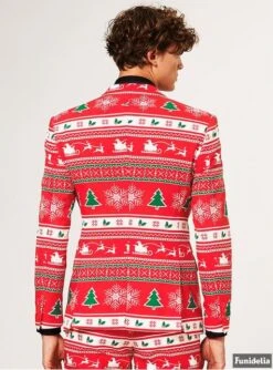 "Wonderland" Weihnachtsanzug Rot - Opposuits -Cosplay Kleidung winter wonderland opposuit anzug 3