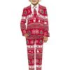 "Wonderland" Weihnachtsanzug Rot Für Jungen - Opposuits