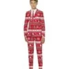 "Wonderland" Weihnachtsanzug Rot Für Jugendliche - Opposuits